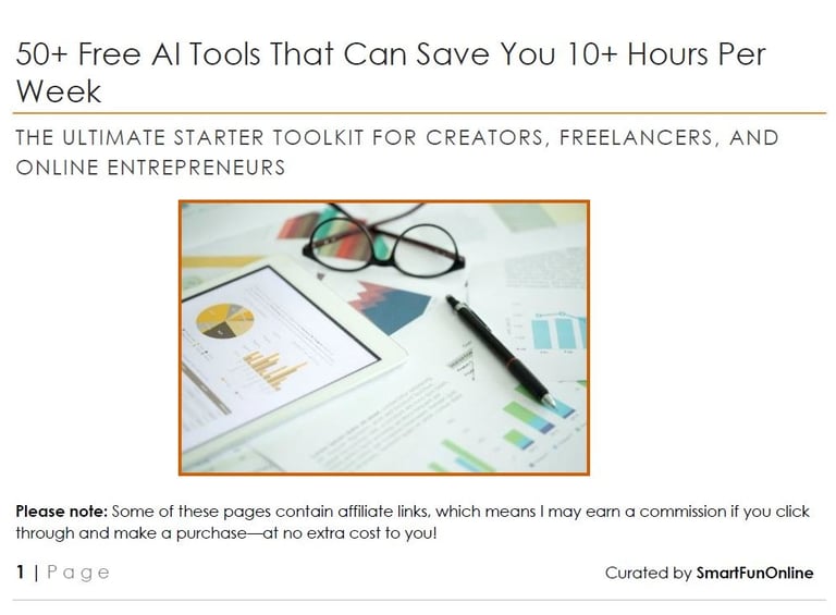 get 50 plus AI tools that save you over 10 hours every week