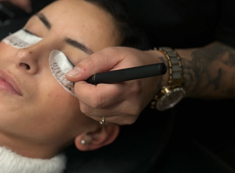 pratique extensions de cils