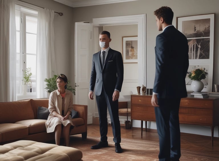 Psychometric testing session with candidates in a quiet room.