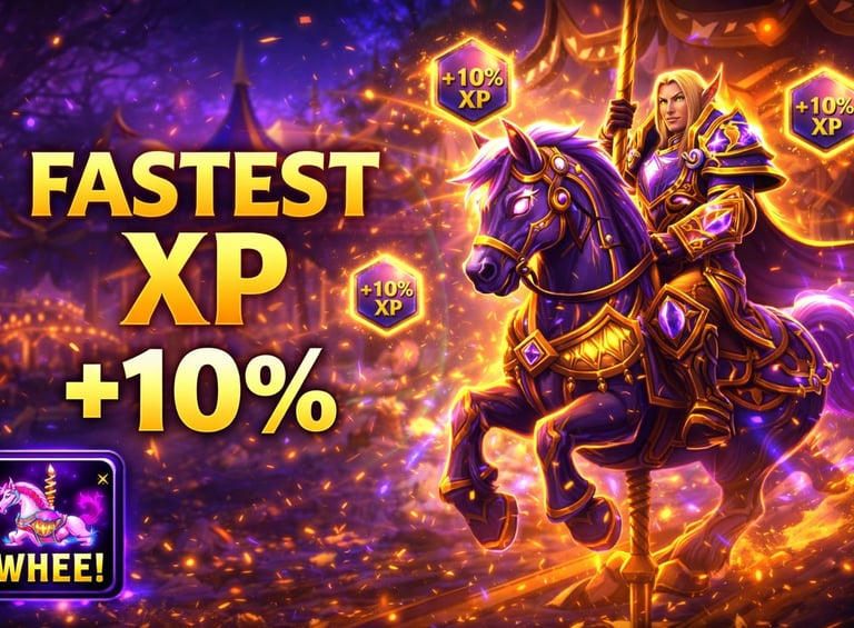 darkmoon fair xp buff 2026, WoW, midnight, Fastest way to level in Midnight, WoW Midnight Alt Leveling