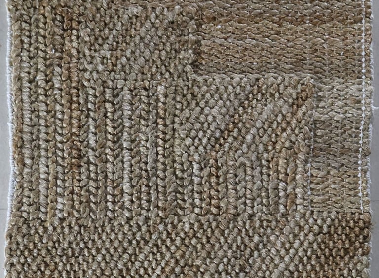 Handwoven Flatweave Rug made of 100% Jute