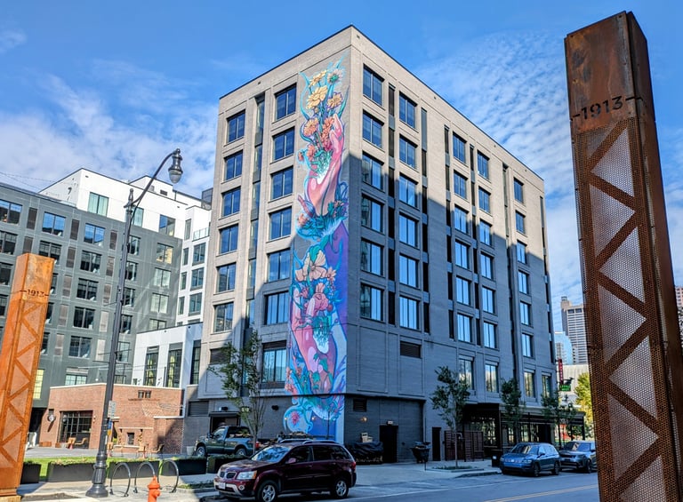 High Water Alley Franklinton Placemaking Monuments Pylon