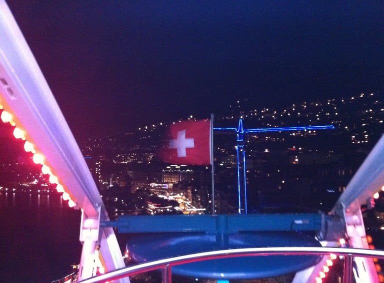 Big wheel at Montreux Christmas Markets