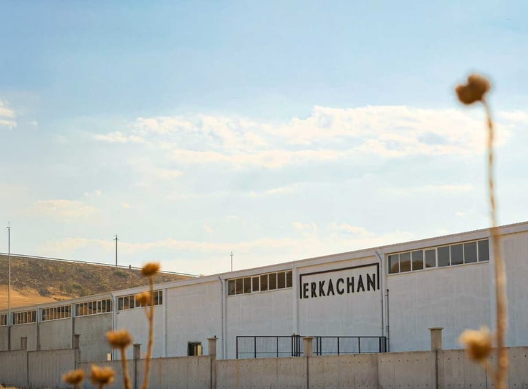 a building with a sign that says erkachan