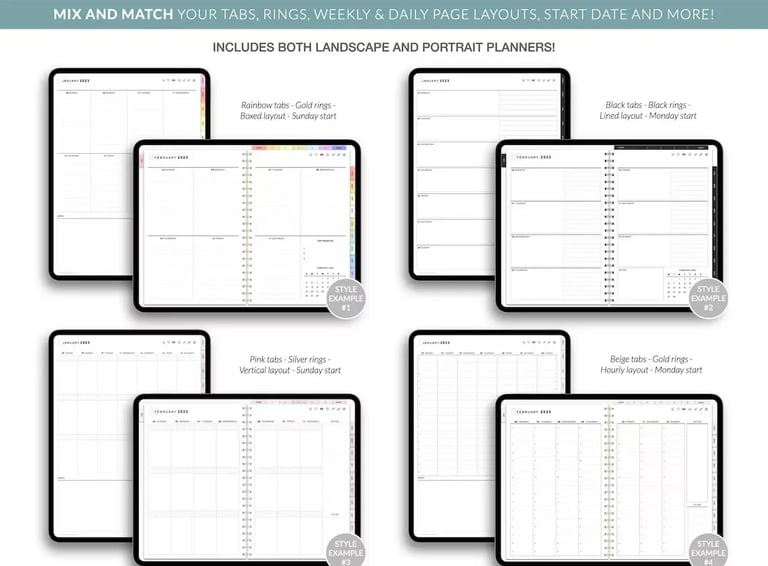 Digital Planner TEMPLATES, Goodnotes Planner, iPad Planner, Notability Planner, Dated