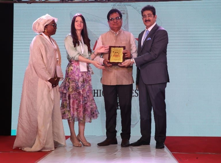Facilitation award to our Mentor Sh Anil Kumar Aggarwal at 8 th Global Fashion Week and Design 24