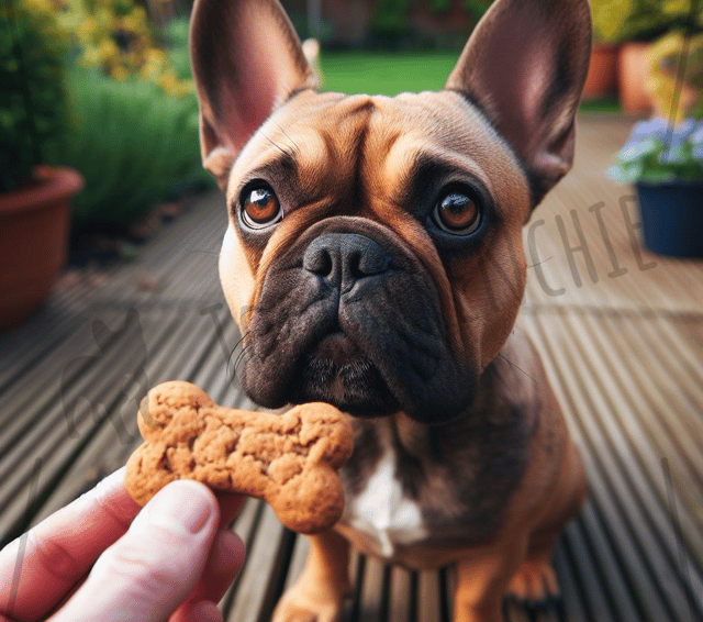 Bulldog Frances premio golosina