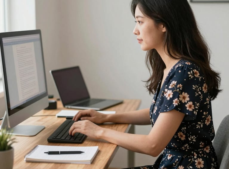 a man riding a skateboard down a street next to tall buildings