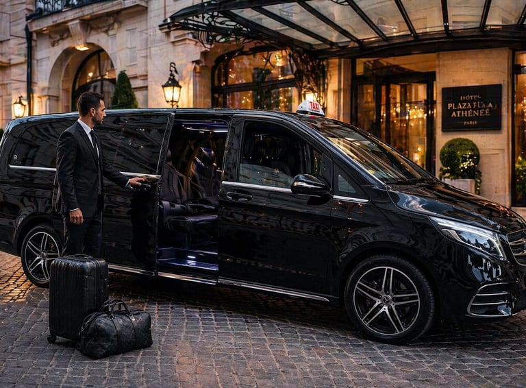 Transfert privé en Taxi Van Orly Paris 7 Places 