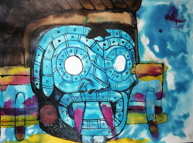 "The importance of water in life." A tribute to elemental forces in Mesoamerican symbolism.