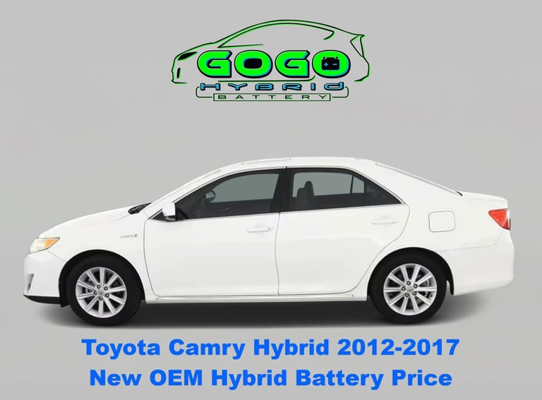 toyota camry hybrid 2012 2013 2014 2015 2016 2017 new oem hybrid battery cost  GoGoHybridBattery.com