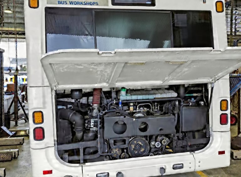 a diesel vehicle getting ready for EV conversion