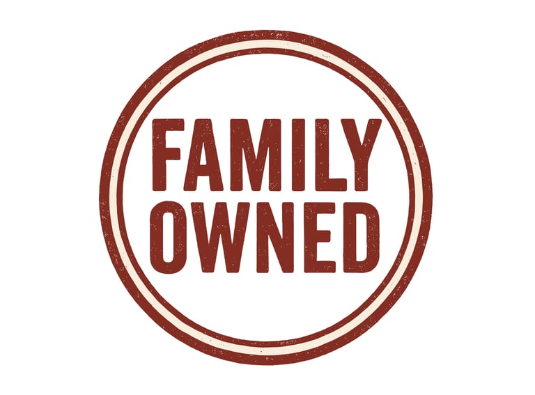 Family owned badge