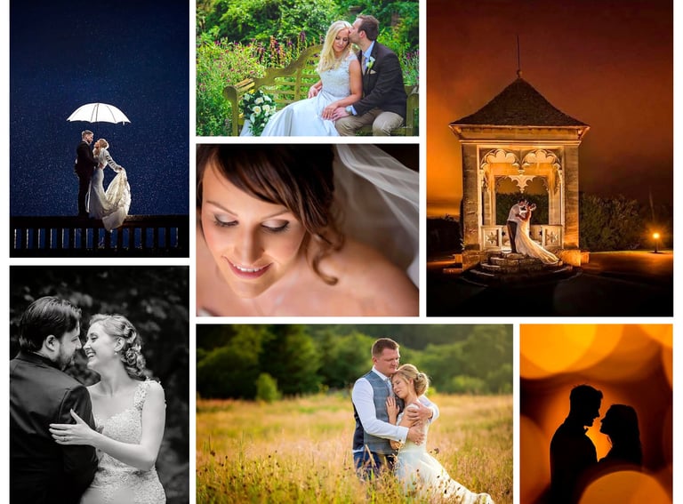 Various wedding photographs