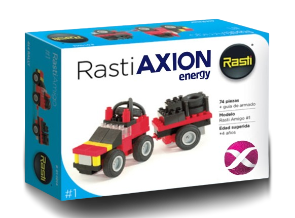 a box of rasp's rasp axion energy toy axion CorpoRASTI Regalos empresarios