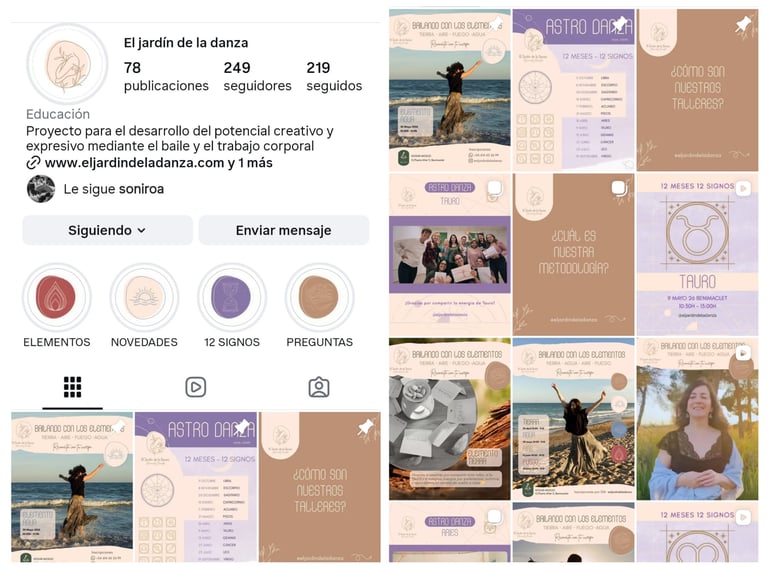 optimización de feed, historias destacadas, bio y foto de perfil de instagram llavoretes social medi