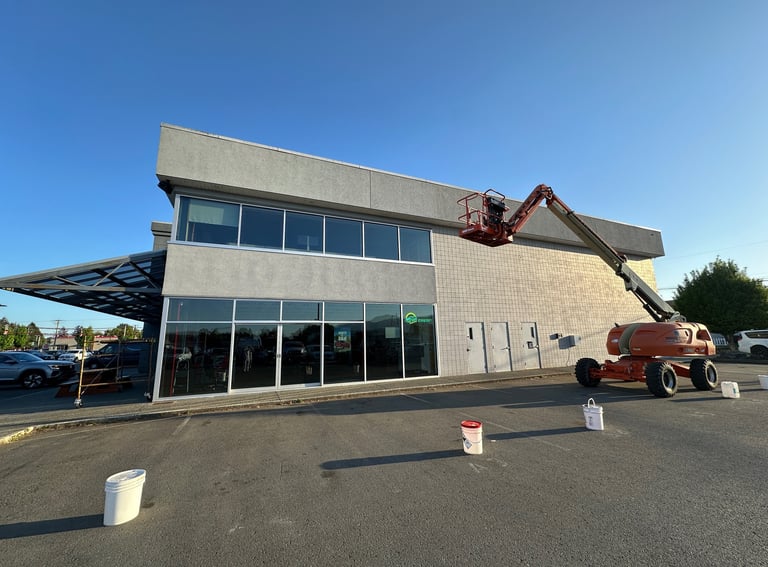 Duncan dodge building, exterior commercial painting