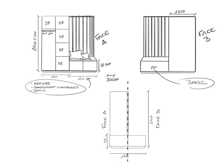Création d'un meuble sur mesure
