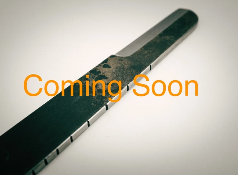 Handmade custom carbon steel knife blade with patina finish 