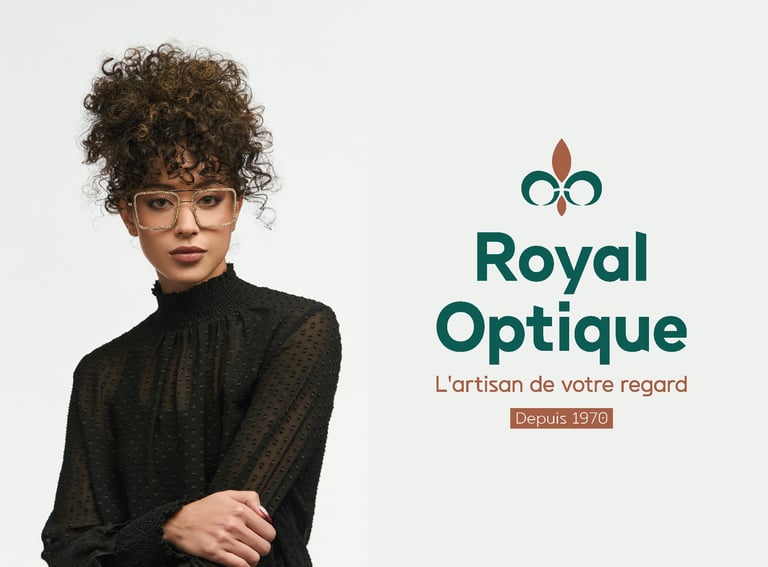 Logo - identité visuelle - Opticien - Royal Optique - Orléans - Amy Atelier Graphique