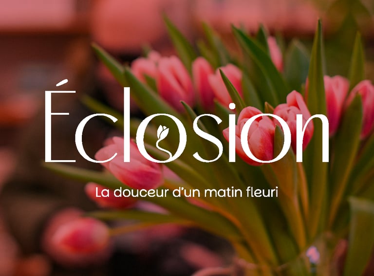 Logo - Identité visuelle - Fleuriste - Éclosion - Amy Atelier Graphique