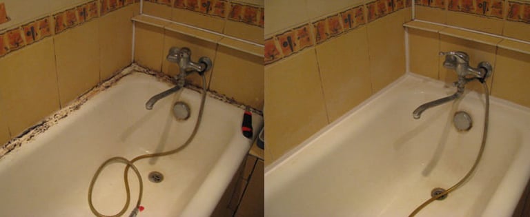 Pelesio naikinimas vonioje, supelijusio silikono keitimas vonioje, pelesis vonioje, pelesis duso kabinoje