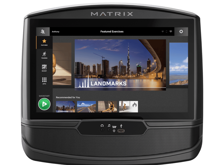 ecran tapis de course fitness