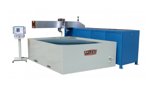Baileigh WJ-85CNC; 480V 3PH 60 Htz 60" x 98" 3 axis CNC Flying Arm Water Jet With Direct Drive Pump