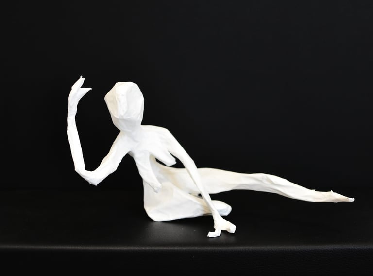 papersculpture sculpture en papier mouvement