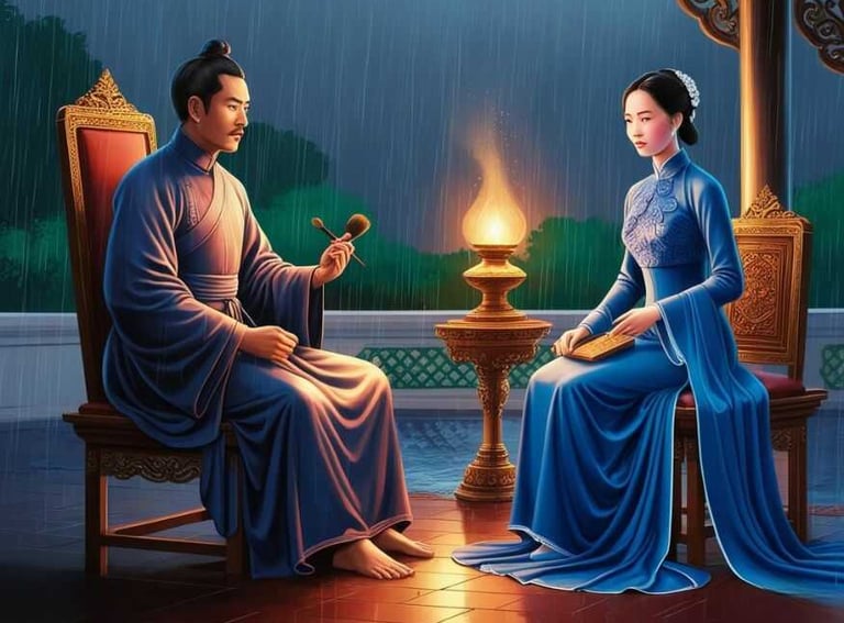 Đặng Thị Loan Thỉnh Cầu Hồi Hương với trần nhân tông