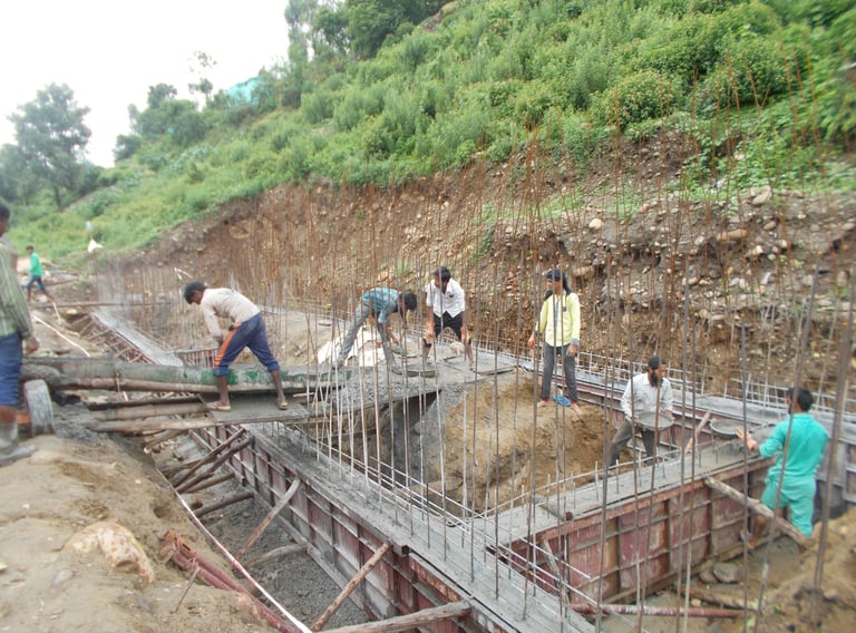 Septic Tank being Constructed