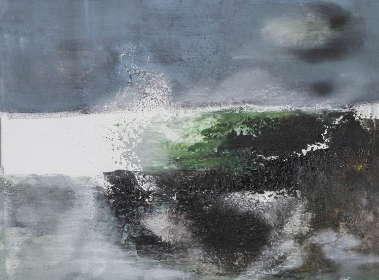 Landscape series/ 200euro/2024/ 40x40/Acryl painting, mixed media