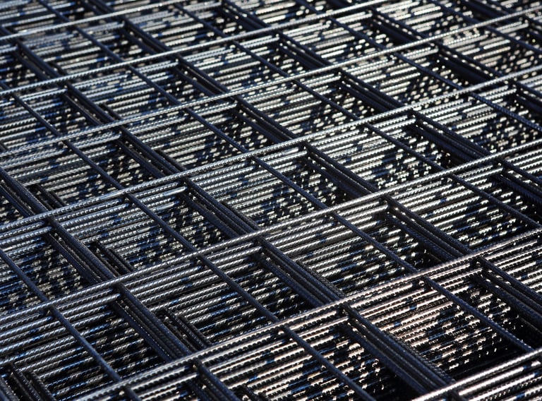 Neulogs HKM OBHC-çelik hasır punta kaynak makineleriyle üretilebilen hasır panel örneği.