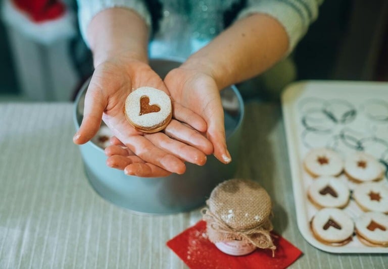 Galleta de manatequilla rellena de arequipe