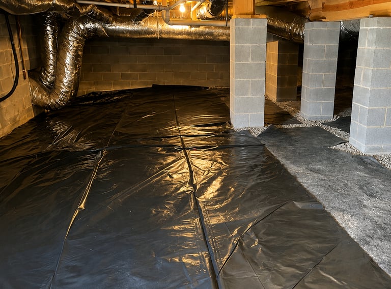 Vapor barrier installation Ellijay Georgia