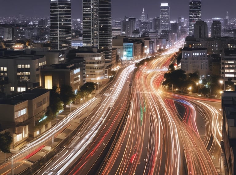 A happy rider stepping into a clean, white trovel vehicle under soft city lights.