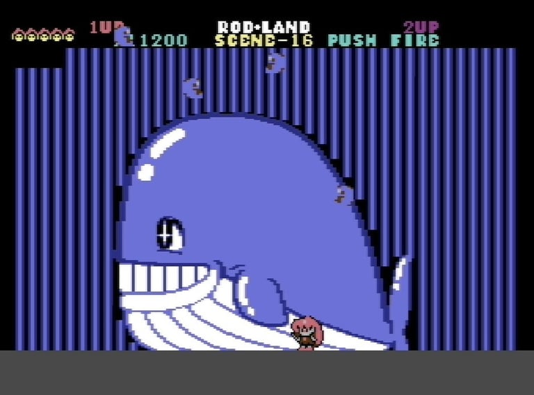 Commodore 64 Rodland Rit Faces the Whale