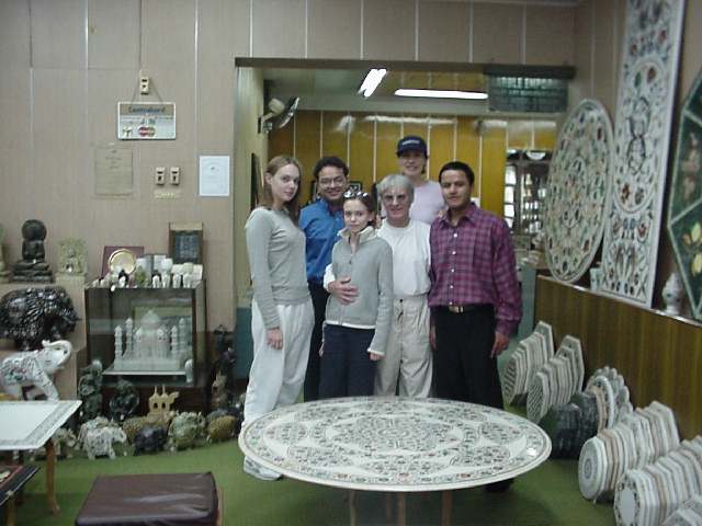 Bernie Ecclestone in India at subhash emporium during the F1 Indian Grand Prix