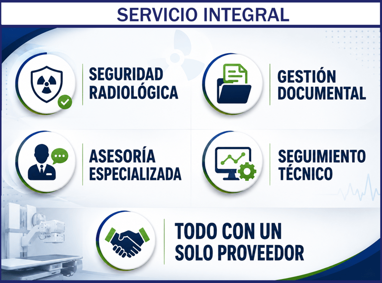 Muestra los servicios de Asesor especializado en seguridad radiológica ASRADI