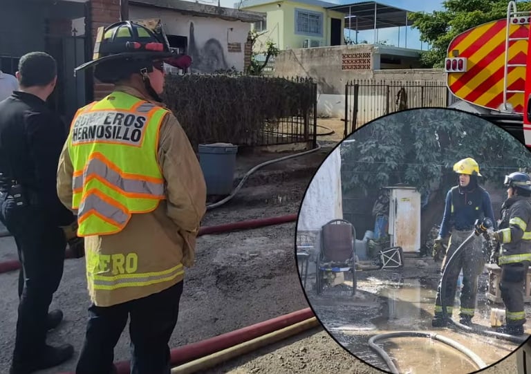 Incendio en Hermosillo deja pérdida total, nadie murió.
