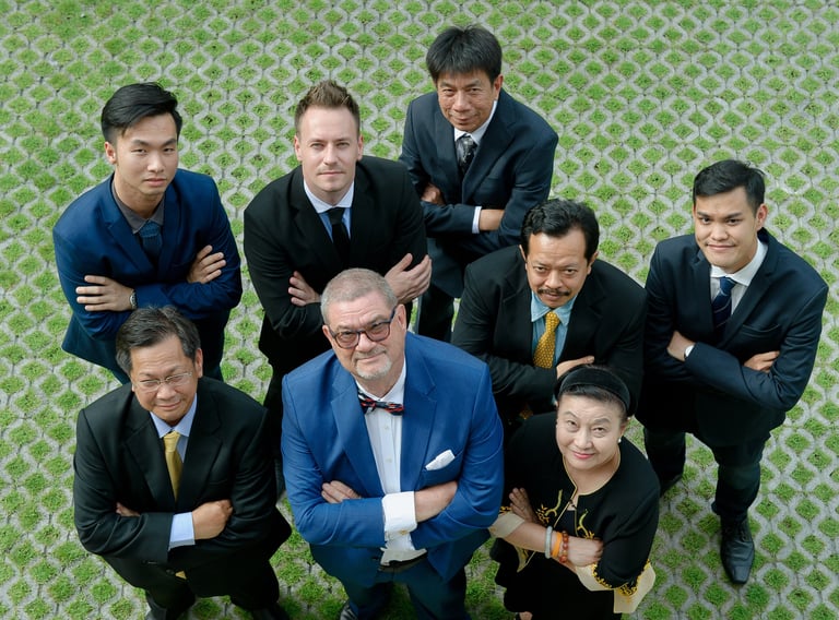 Dr. Gunter Denk with the teams of lawyers from Sanet Group