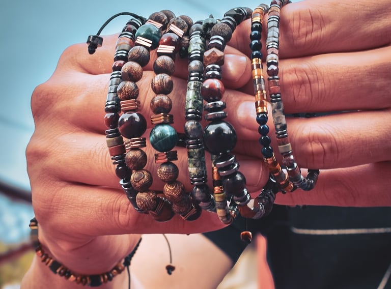 pulseras de piedras naturales