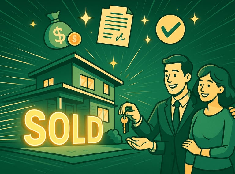 Vente rapide immobilier couple satisfait TIME IMMOBILIER