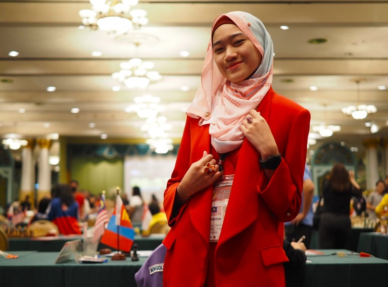 Chess Arbiter Ellie Emira at 6th Eastern Asia Youth 2022 Thailand. Chess Clicks