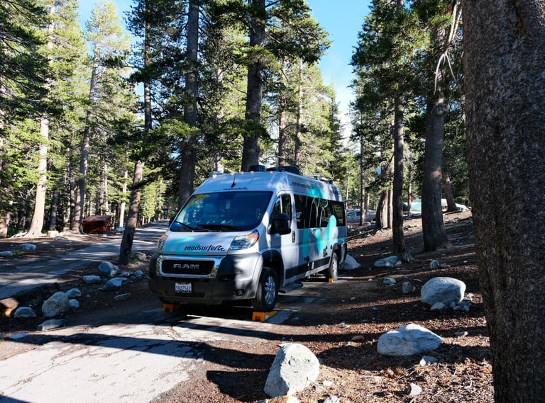 van aux usa a mammoth lake campground van