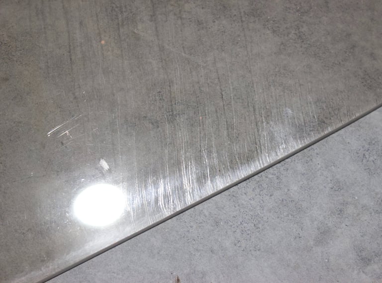 scratched car glass