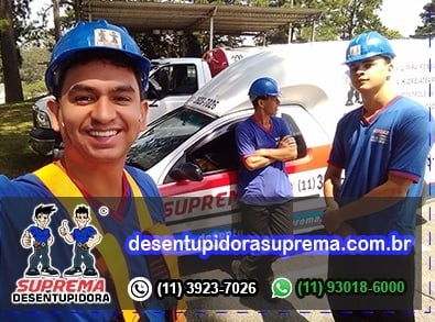 numero, site, e logo da empresa suprema desentupidora