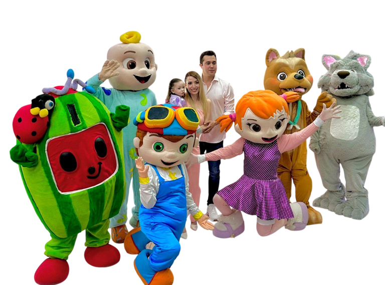 fabricacion de botargas para espectaculos infantiles de coco melon