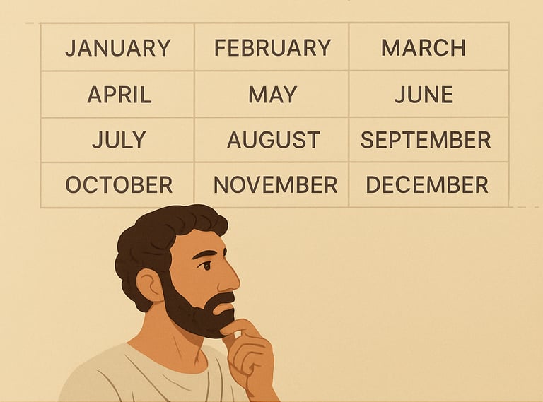 How Did the Twelve Months Get Their Names?