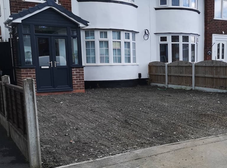 Garden levelling service for landscaping project in Dudley and Gornal Wood